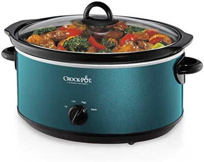 7 Quart Manual Slow Cooker – Turquoise - Curated Catalog D3