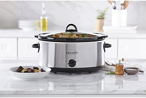 7 Quart Oval Manual Slow Cooker – Stainless Steel - Curated Catalog D9