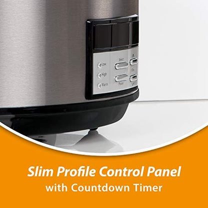 8 Quart Programmable Slow Cooker with Auto Warm - Curated Catalog N8
