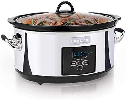 7 Quart Programmable Slow Cooker – Polished Platinum - Curated Catalog I9