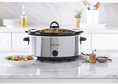 7 Quart Oval Manual Slow Cooker – Stainless Steel - Curated Catalog D9