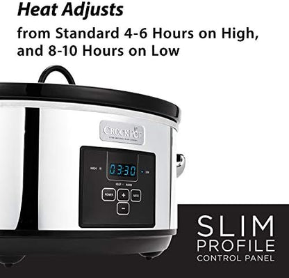 7 Quart Programmable Slow Cooker – Polished Platinum - Curated Catalog I9