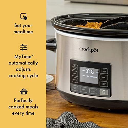 7 Quart Portable Programmable Slow Cooker with Timer - Curated Catalog W8