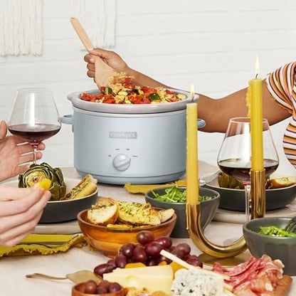 4.5 Quart Manual Slow Cooker – Macaroon Blue - Curated Catalog J5