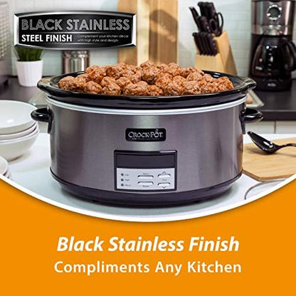 8 Quart Programmable Slow Cooker with Auto Warm - Curated Catalog N8