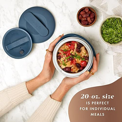 Electric Lunch Box Food Warmer 20oz – Faded Blue - Curated Catalog S2