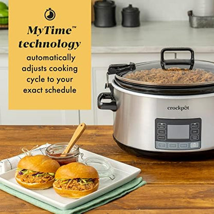 7 Quart Portable Programmable Slow Cooker with Timer - Curated Catalog W8