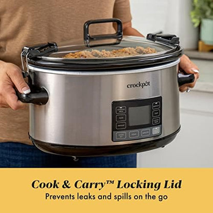 7 Quart Portable Programmable Slow Cooker with Timer - Curated Catalog W8