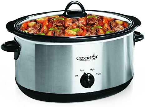 7 Quart Oval Manual Slow Cooker – Stainless Steel - Curated Catalog D9