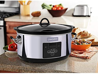 7 Quart Programmable Slow Cooker – Polished Platinum - Curated Catalog I9