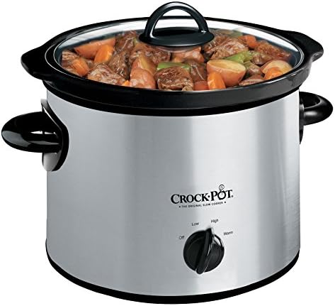 3 Quart Manual Slow Cooker – Silver - Curated Catalog J8