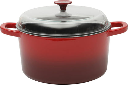3 Quart Enameled Cast Iron Dutch Oven – Aqua - Curated Catalog X1