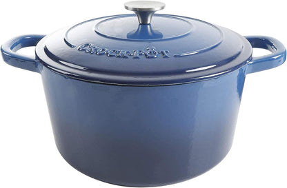 3 Quart Enameled Cast Iron Dutch Oven – Aqua - Curated Catalog N4