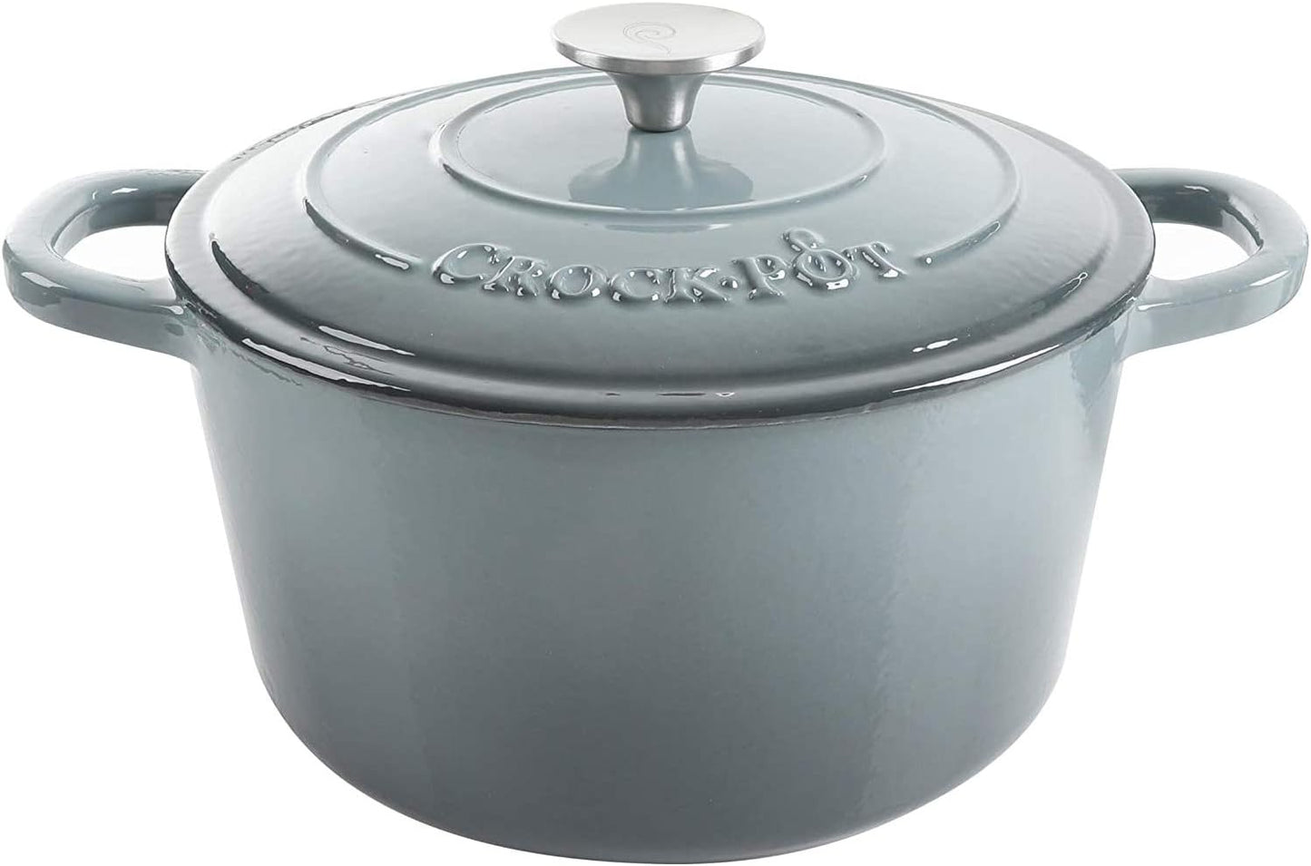 3 Quart Enameled Cast Iron Dutch Oven – Aqua - Curated Catalog N4