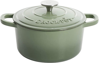 3 Quart Enameled Cast Iron Dutch Oven – Aqua - Curated Catalog N4